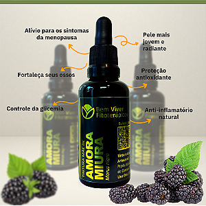 Tintura Mãe de Amora Miura (Morus nigra) 50ml