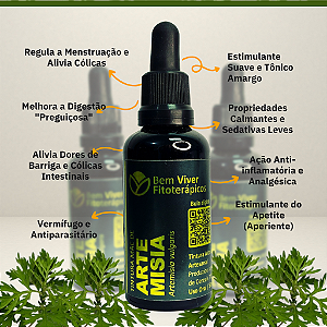 Extrato/Tintura Mãe de Artemísia (Artemisia vulgaris) 50ml