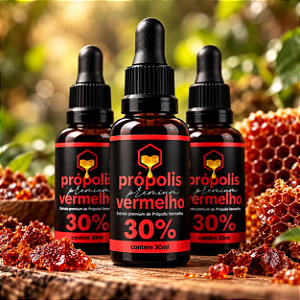 Extrato Premium de Própolis Vermelho 30ml