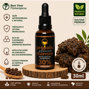 Extrato Premium de Própolis Marrom 30ml
