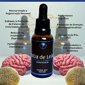 Extrato Premium de Juba de Leão (Hericium erinaceus) 30ml