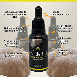Extrato Premium de Juba de Leão (Hericium erinaceus) 30ml