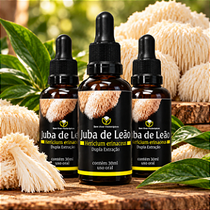 Extrato Premium de Juba de Leão (Hericium erinaceus) 30ml