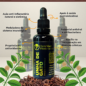 Extrato/Tintura Mãe de Unha de Gato (Uncaria tomentosa) 50ml