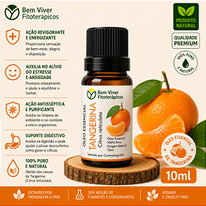 Óleo Essencial de Tangerina (Citrus Reticulata) 10ml