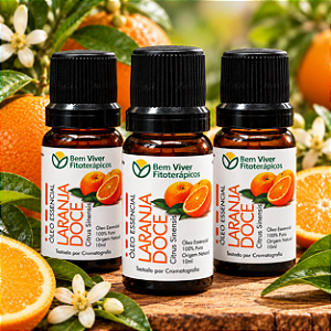 Óleo Essencial de Laranja Doce (Citrus Sinensis) 10ml