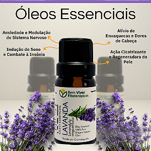 Óleo Essencial de Lavanda (Lavandula angustifolia) 10ml