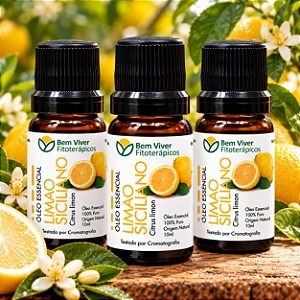 Óleo Essencial de Limão Siciliano (Citrus Limon) 10ml