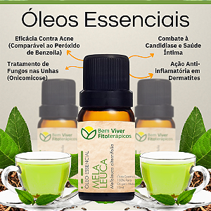 Óleo Essencial de Melaleuca ( Melaleuca Alternifolia) 10ml