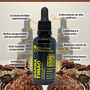 Extrato/Tintura Mãe de Barbatimão (Stryphnodendron adstringens) 50ml