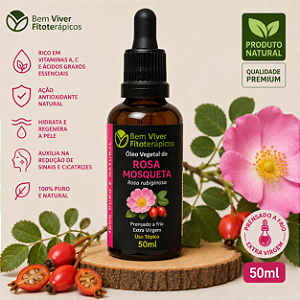 Óleo Vegetal de Rosa Mosqueta (Rosa rubiginosa) 50ml