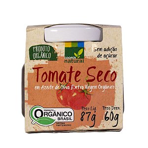 Tomate Seco Gourmet s/açúcar, em azeite de oliva extra virgem  87g peso dren. /60g peso líq.