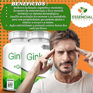 Ginkgo Biloba - 60 cáps - 500mg