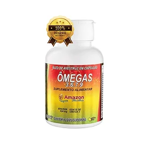 Óleo de Avestruz 500mg 60 caps | Amazon Struthio