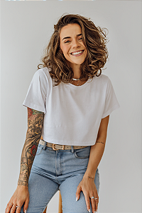 Camiseta cropped BIANCA | branca