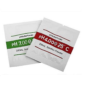 Kit Sachê de Calibração pH 4.00 e 6.86 para medidor de pH