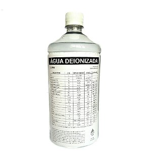 Água Destilada/Deionizada 1L