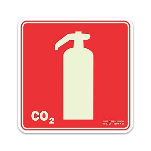 PLACA EXTINTOR CO2