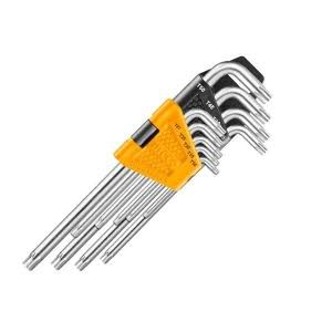 JOGO DE CHAVE INGCO TORX COM 9 PEÇAS T10A T50