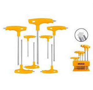 CONJUNTO DE CHAVES TORX DE PUNHO T - 8 PEÇAS