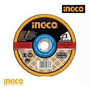 DISCO DE DESBASTE PARA METAL INGCO 4.1/2POL. (115MM X 6.0MM X 22.2MM).