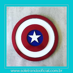 Placa Decorativa Capitão America