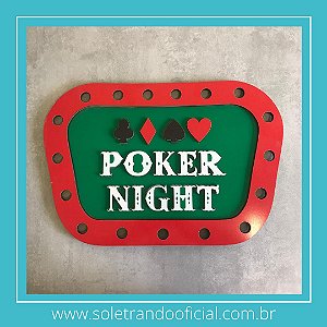 Placa Decorativa Poker