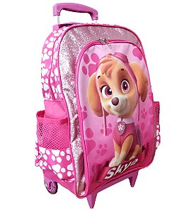 Mochila Escolar Patrulha Canina Com Rodinhas