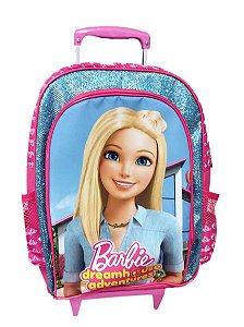 Mochila Escolar Barbie Com Rodinhas