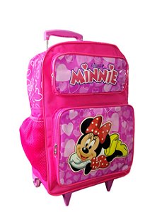 Mochila Escolar Minnie Com Rodinhas