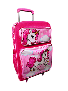 Mochila Escolar Unicórnio Com Rodinhas
