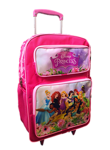 Mochila Escolar Princesas Com Rodinhas