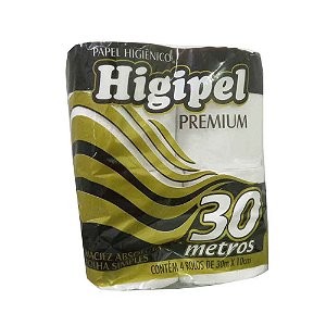 Papel Higienico Higipel Premium 30m 4un