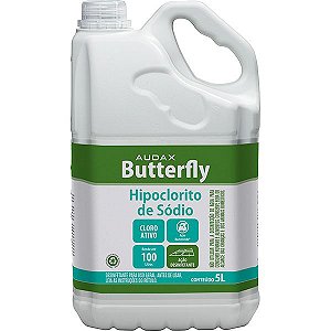 Hipoclorito De Sódio 5% Butterfly Audax 5L