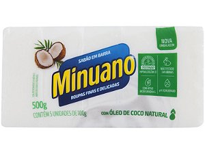 Sabão Em Barra Minuano Coco 100g 5un