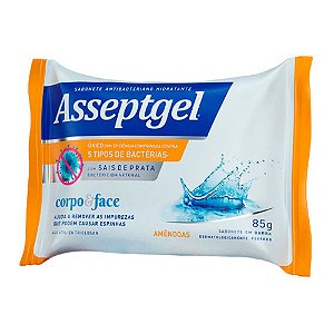 Sabonete Antibac Asseptgel Amendoas 85g