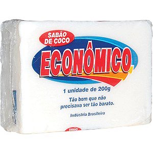 Sabão Em Barra Econômico Coco 200g