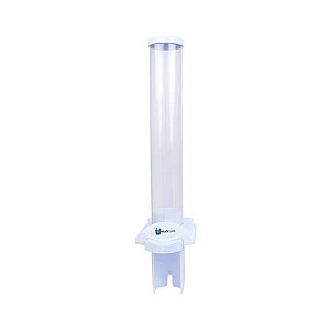 Dispenser Poupador De Copos De Água C/ Botão Branco - Nobre