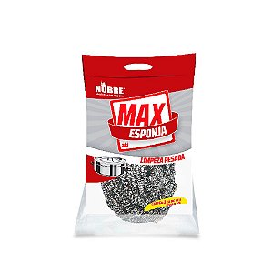 Esponja De Aço Inox Max Limpeza Pesada