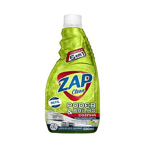Desengordurante Zap Clean Poder e Brilho Limão Refil 500ml