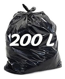 Saco Lixo Preto Ecomais 200L 03 Com 100Un
