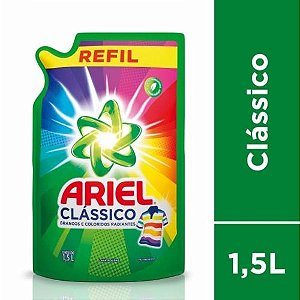 Sabão líquido Ariel Clássico Sachê 1,5L