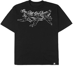 Camiseta Mais Corre "One Life One Chance" Preta