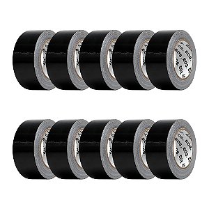 Fita Isolante EOS 10Mx19mm Elétrica Preta (Kit 10 Unidades)