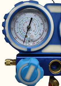 Manifold com maleta R410/134/407/R32 alta e baixa mang 90cm