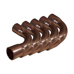 Kit 5 Pçs Curva Conexão 90º Macho Flare 5/8 Latão Forjado Ar Condicionado