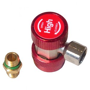 Engate Rápido Automotivo Alta Vermelho 1/4 Sae R134a