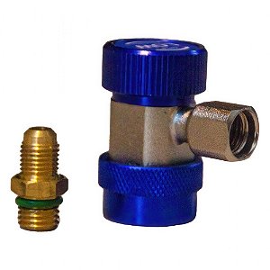 Conector engate rapido baixa azul automotivo gas 134