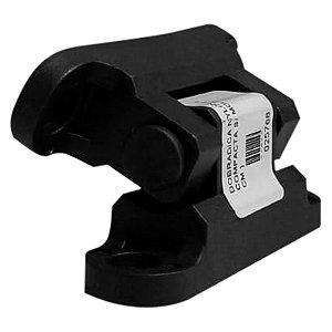 Dobradiça de Nylon 70mm Sem Mola Para Gabinete e Painel Preta