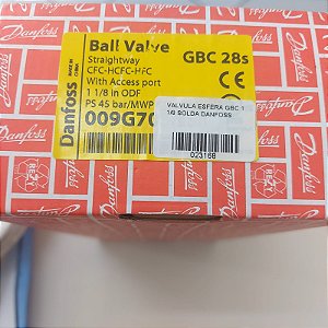 Valvula De Esfera Gbc28s 1.1/8 Solda Danfoss 009g7056